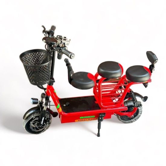 صورة سكوتر بسلة أمامية 3 كراسي 48 فولت 1200 واط